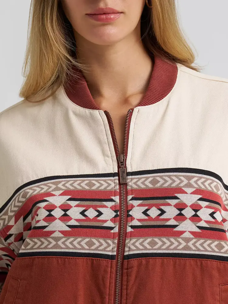 Wrangler Checotah Bomber Jacket Cream Slice