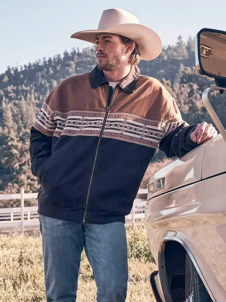 Wrangler Checotah Bomber Jacket Chocolate Torte