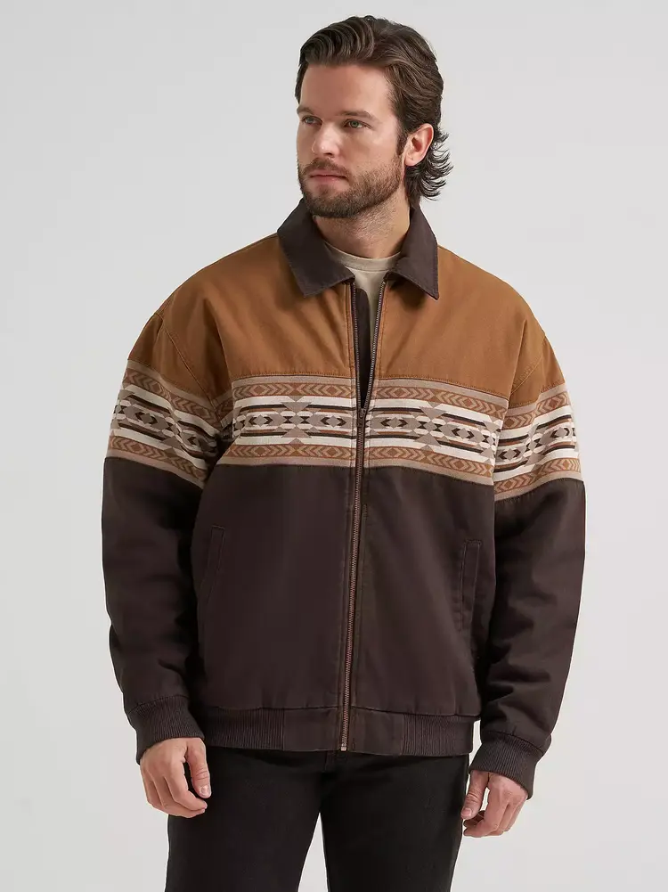 Wrangler Checotah Bomber Jacket Chocolate Torte