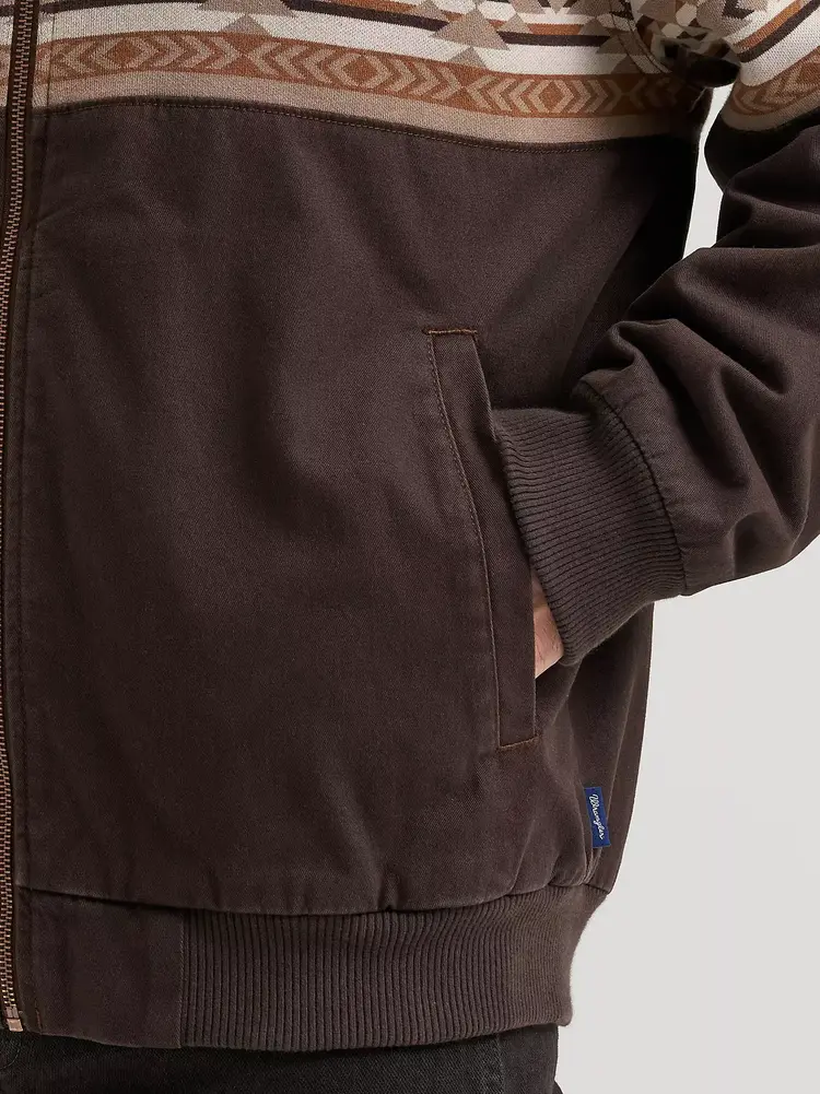 Wrangler Checotah Bomber Jacket Chocolate Torte