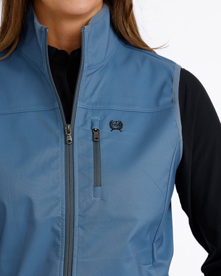 Cinch Windproof Zip Vest Blue