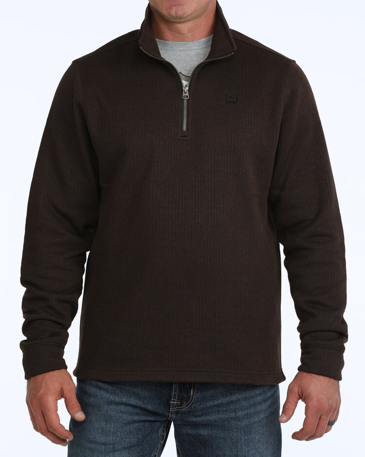 Cinch 1/4 Zip Pullover Brown