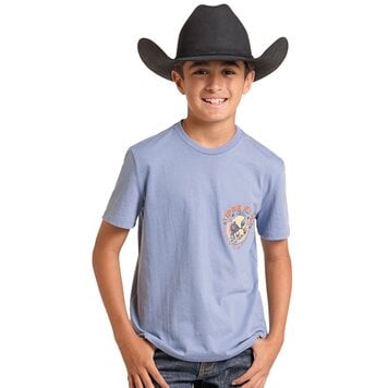 Rock & Roll Denim Youth Yippe Ki Yay Tee Light Navy