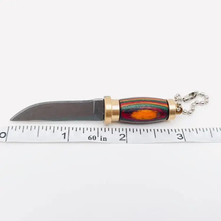 Colored Wood Handle Portable Mini Knife
