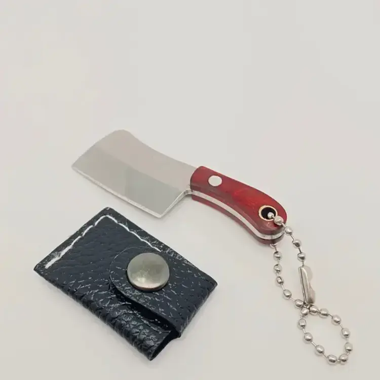 Mini Knife with Protective Sleeve and Keychain - Style E