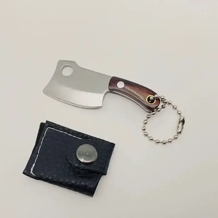 Mini Knife with Protective Sleeve and Keychain - Style A