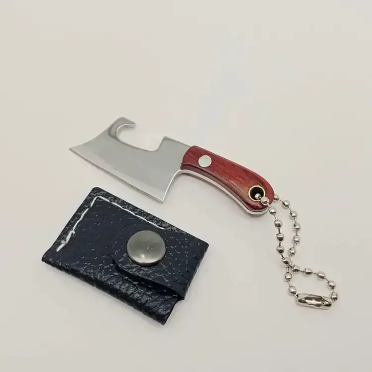 Mini Knife with Protective Sleeve and Keychain - Style I