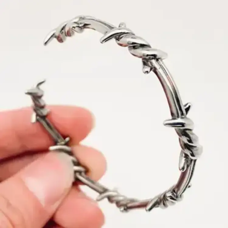 Steel Wire Knot Shaped Bangle
