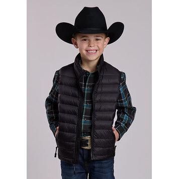 Roper Youth Down Filled Vest Black