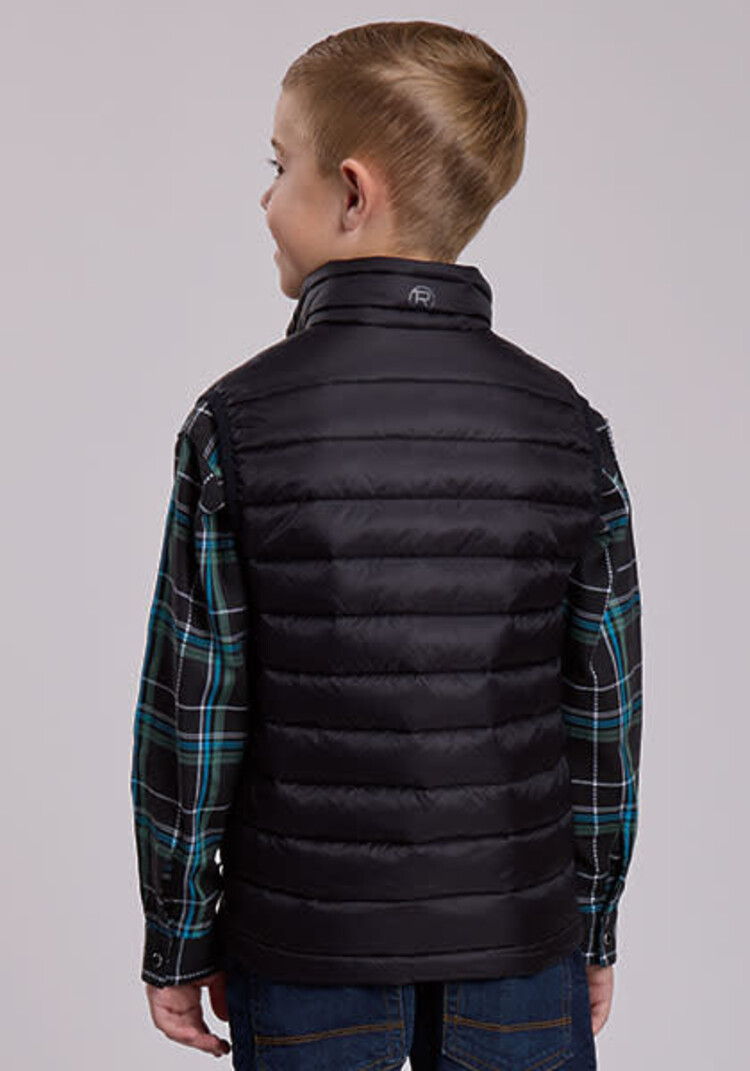 Roper Youth Down Filled Vest Black