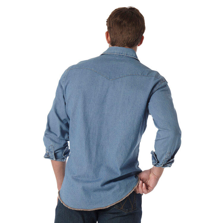 Wrangler Cowboy Cut Denim Shirt Stonewash