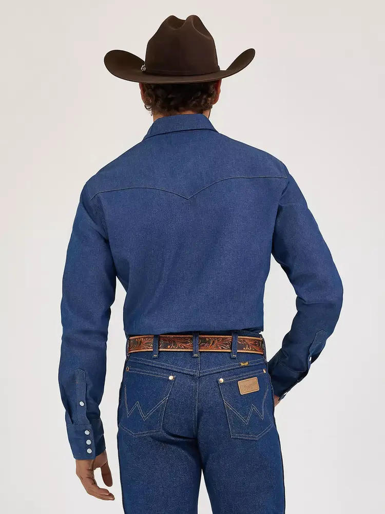Wrangler Cowboy Cut Denim Shirt Rigid Indigo
