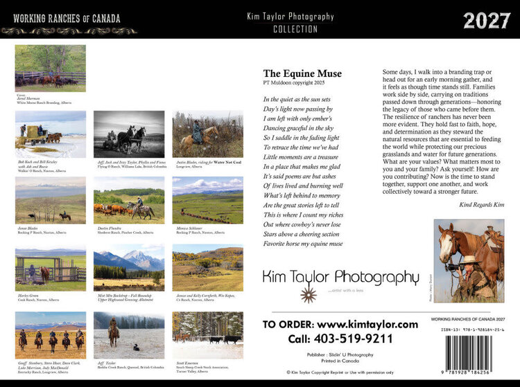 Kim Taylor Photography 2027 Working Ranches Calendar