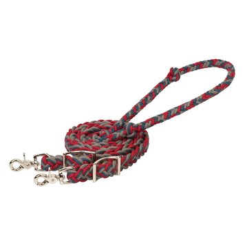 Weaver Leather EcoLuxe Bamboo Flat Barrel Reins Red Blue Charcoal
