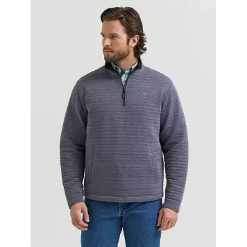 Wrangler George Strait 1/4 Zip Quilted Pullover Pacific