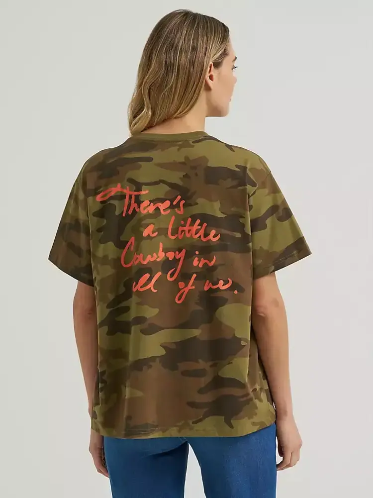 Wrangler Cowboy Camo Girlfriend Graphic Tee