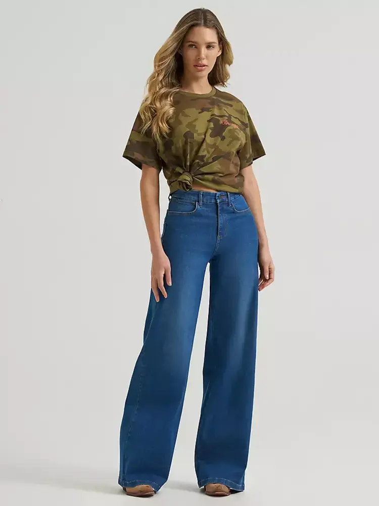 Wrangler Cowboy Camo Girlfriend Graphic Tee