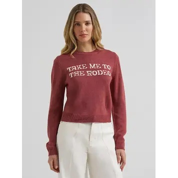Wrangler Acrylic Sweater Rodeo Rose