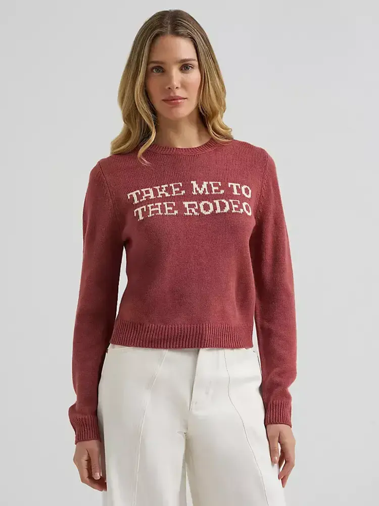 Wrangler Acrylic Sweater Rodeo Rose