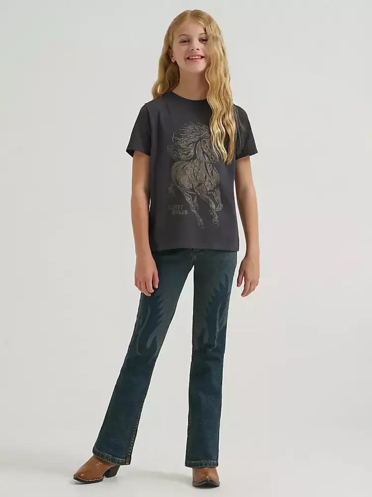 Wrangler Youth Lainey Wilson Lasered Boot Huggers Sandrider