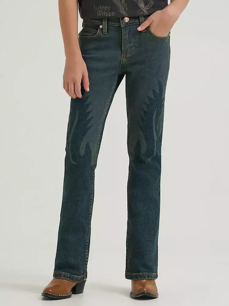 Wrangler Youth Lainey Wilson Lasered Boot Huggers Sandrider