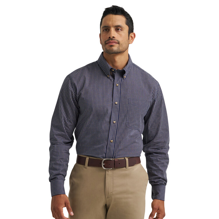 Wrangler Riata Button Down Dress Shirt Assorted Colors