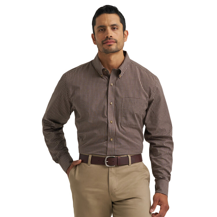 Wrangler Riata Button Down Dress Shirt Assorted Colors