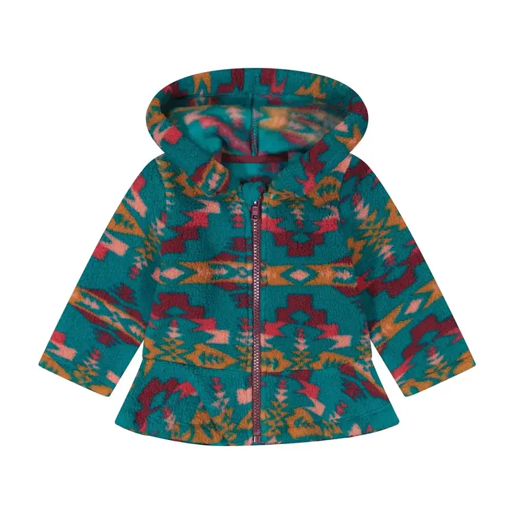 Wrangler Youth Full Zip Sherpa Hoodie Teal