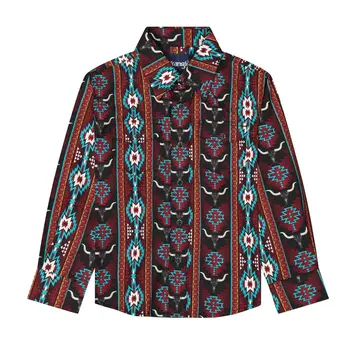 Wrangler Youth Checotah Longhorn Snap