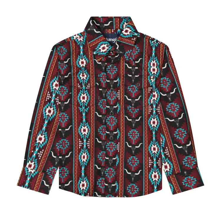 Wrangler Youth Checotah Longhorn Snap