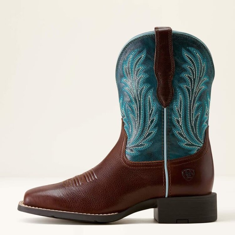 Ariat Round Up Filly Oiled Teak Loyal Blue