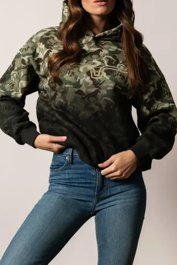 Kimes Ranch Sloane Dip Dye Hoodie Camo