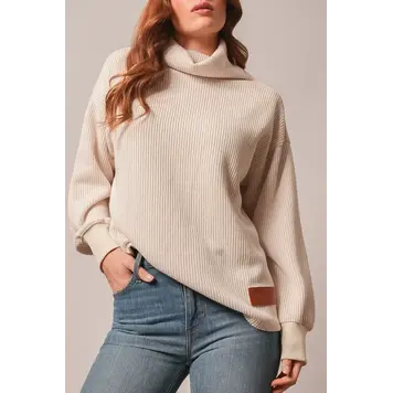 Kimes Ranch Maren Ribbed Sweatshirt Natural