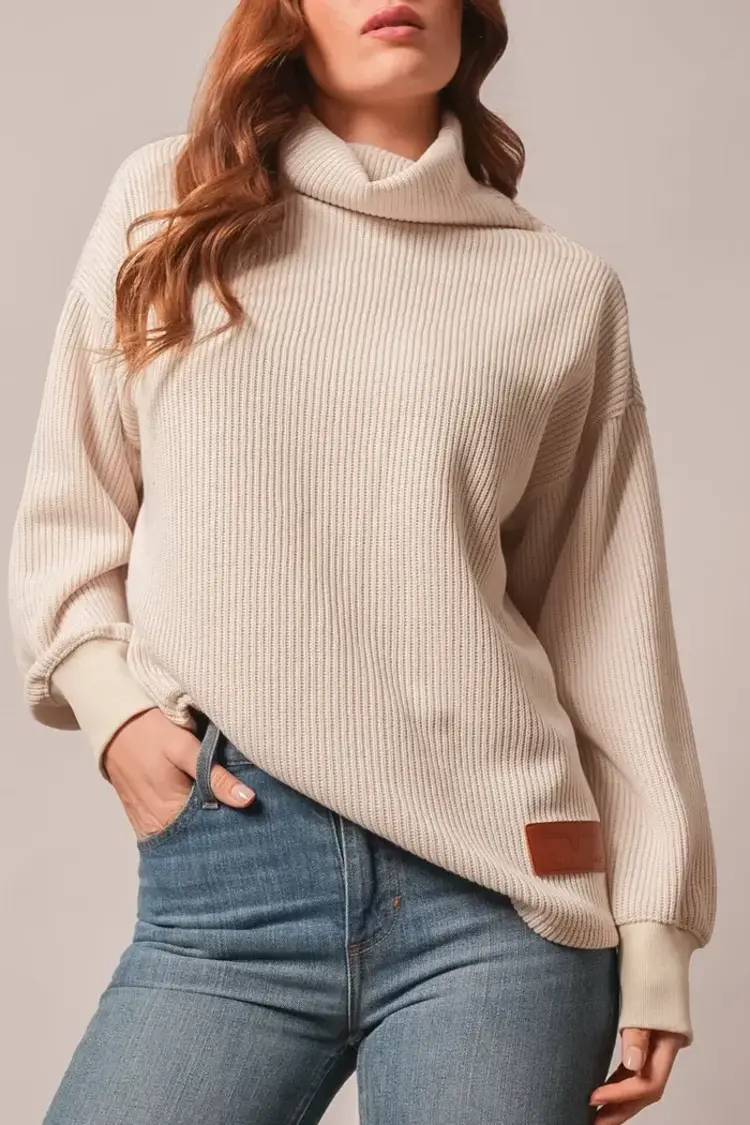 Kimes Ranch Maren Ribbed Sweatshirt Natural