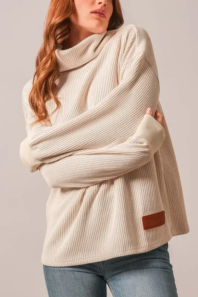 Kimes Ranch Maren Ribbed Sweatshirt Natural
