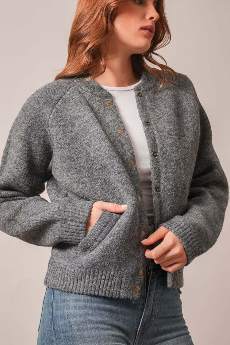 Kimes Ranch Ennis Snap Cardigan Charcoal