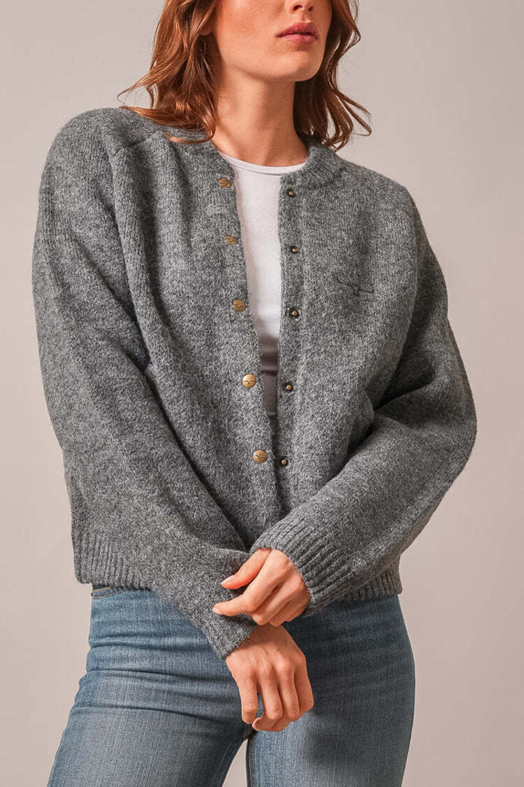 Kimes Ranch Ennis Snap Cardigan Charcoal