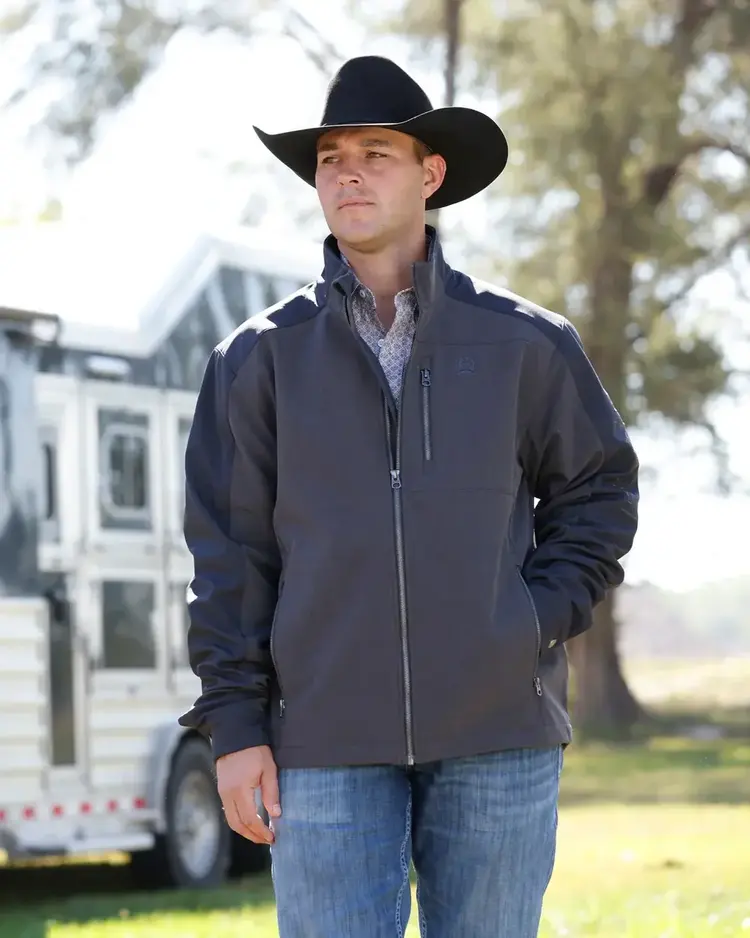 Cinch Bonded Jacket Brown Block