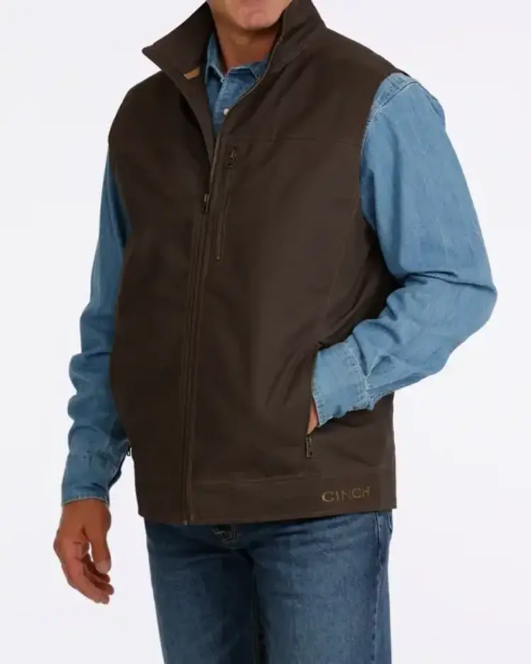Cinch Canvas Vest Brown