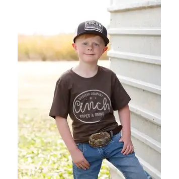 Cinch Youth Ropes & Reins Tee Brown