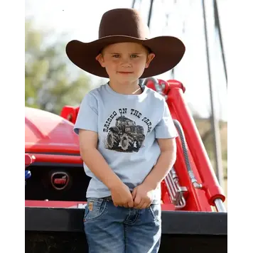 Cinch Infant Raised On The Farm Tee Blue