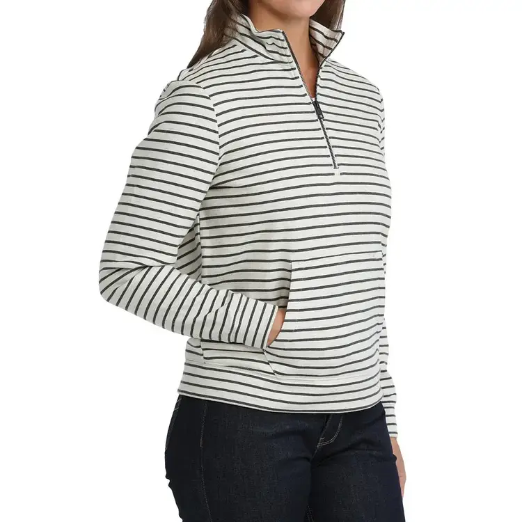 Cinch White And Black Quarter Zip Pullover