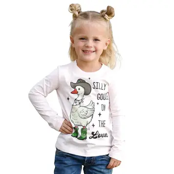 Cruel Denim Toddler Silly Goose Tee Pink