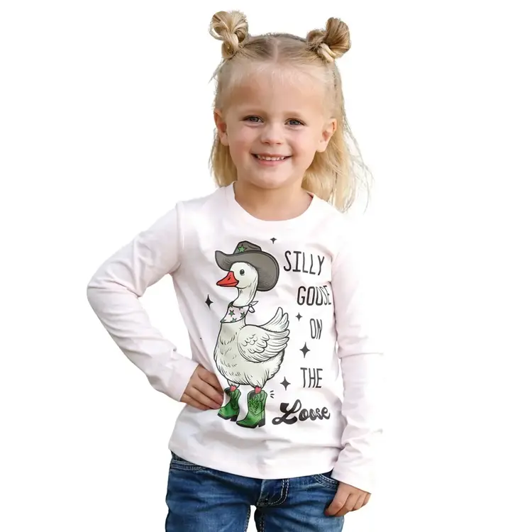 Cruel Denim Toddler Silly Goose Tee Pink