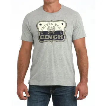 Cinch Western Brand Logo Tee Grey