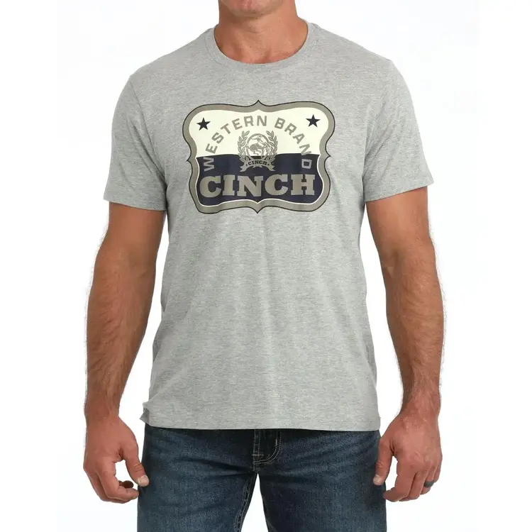 Cinch Western Brand Logo Tee Grey