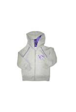 JACKET-GRY/PUR-CHILD-HOODED