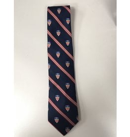 TIE-NCS CREST-NAVY W/RED