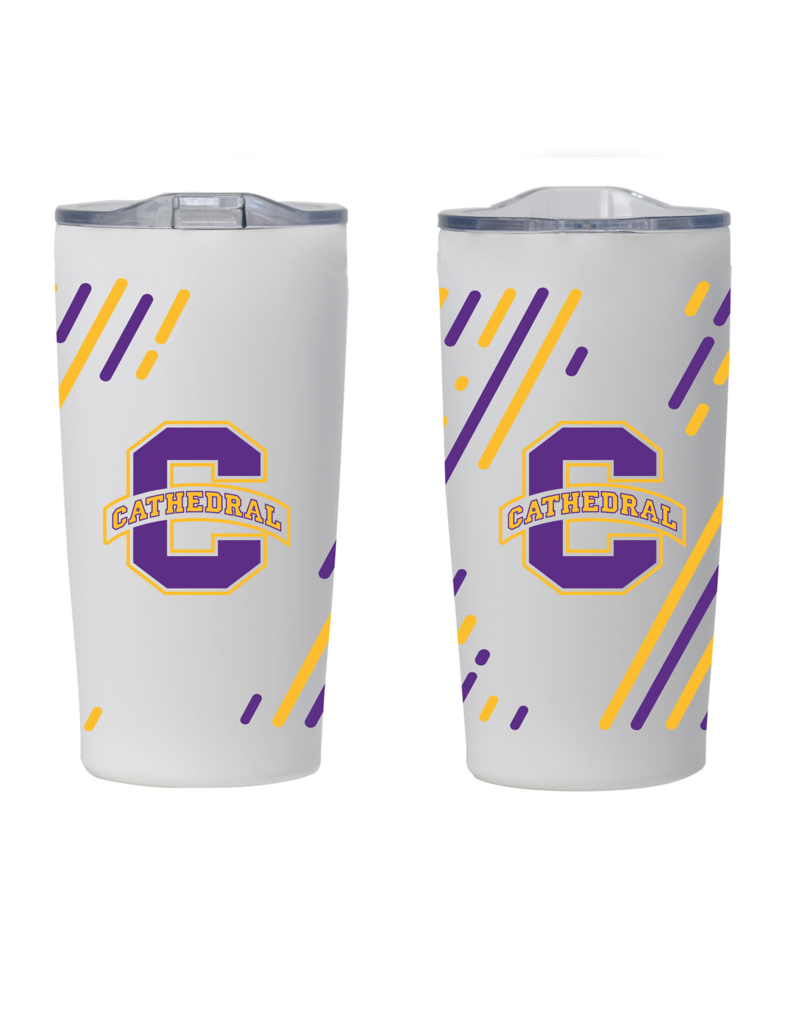 TRAVEL MUG BIG C WITH STRIPES