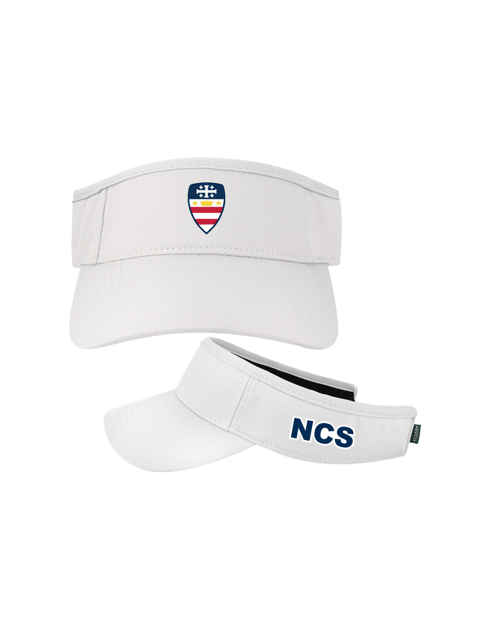 VISOR WHITE CREST